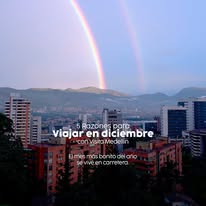 Arcoíris sobre Medellín